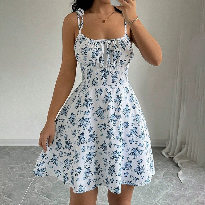 Women's Summer Floral Spaghetti Strap Beach Short Dress,Womens Dresses,Woman Clothing,Woman Clothes,Sundress,New in Dress 2025 #2