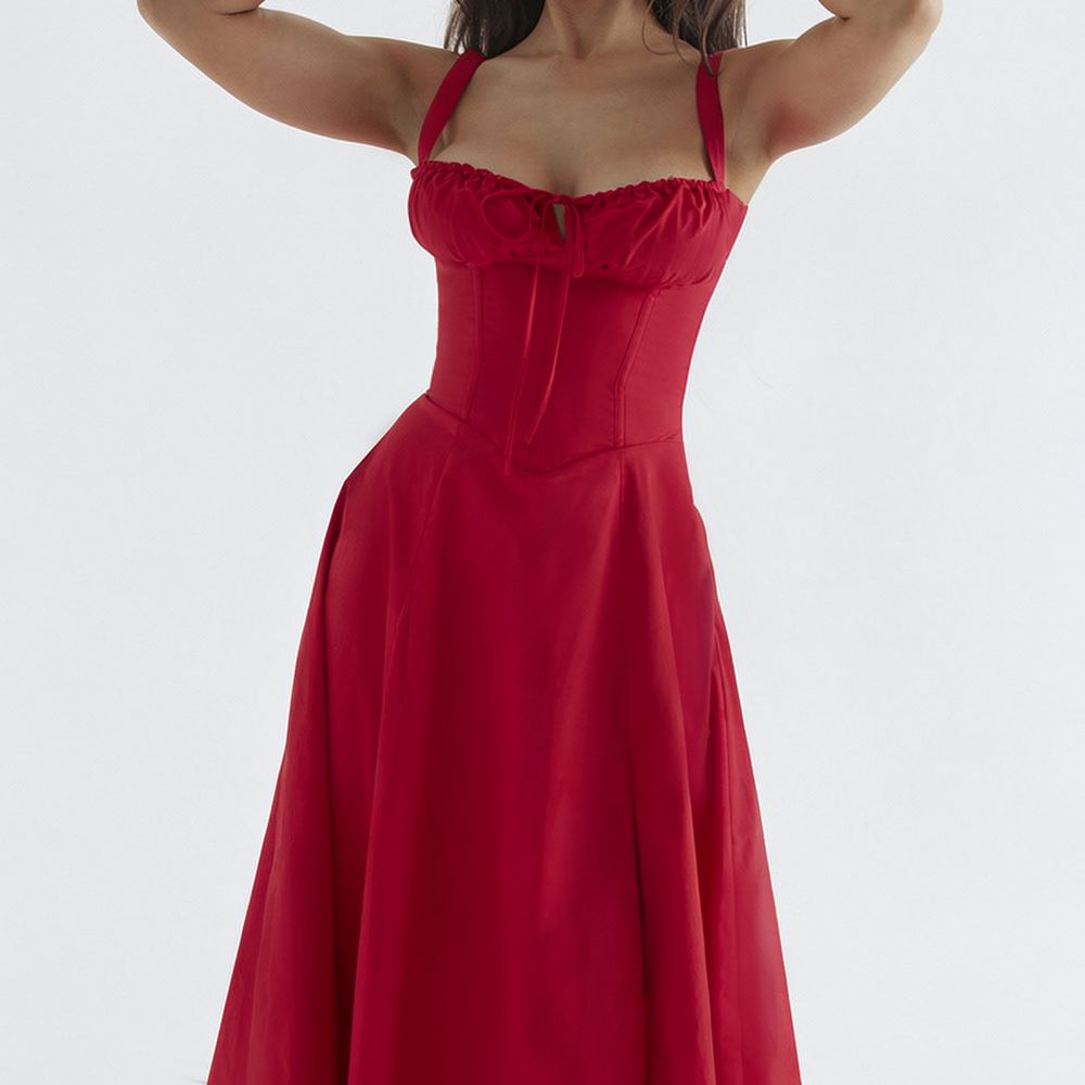 Women Summer Dress Sleeveless Spaghetti Strap Slim Fit Elegant Casual Solid Color Long Office Beach Evening Gown #2