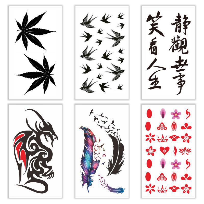 Temporary tattoo stickers disposable stickers children tattoo stickers tattoo waterproof face stickers customize