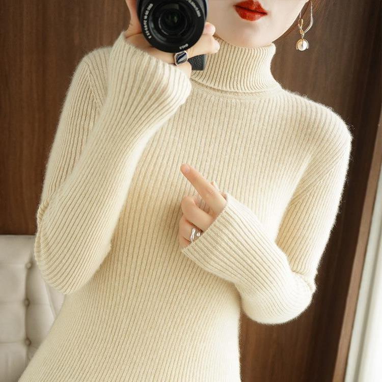 autumn and winter turtle neck Women's slim base shirt pit sweater commuter female manufacturers batch generation