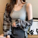 Threaded Women's Vest Modal Sling Women's Summer Slim-fit Slimming Inner Sleeveless Top Base Shirt Anti-loose