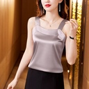 Fai 3232 Design Sense Vest Sling Silk Acetic Acid Satin Slim-fit Suit Inner Wearing Sling Top