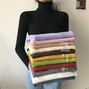 Slim Top Fall/Winter Slim-fit High Collar Long Sleeve Base Shirt Women's Warm All-match Sweater Top