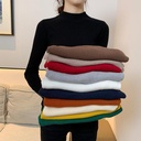 Da Lang sweater factory direct autumn and winter semi-high collar large size pullover sweater Autumn Sweater base shirt Women