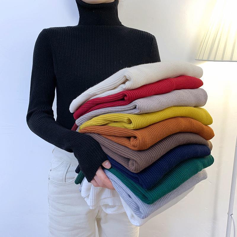 Da Lang sweater factory direct large size turtleneck sweater women's autumn and winter pullover long sleeve base sweater women's sweater