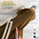 Autumn and Winter New European Cotton Velvet Wide-leg Pants Women's High Waist Slimming Loose Drawstring All-match Straight Pocket Casual Pants