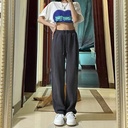 Sports Pants Women's Spring Loose Dosing Straight-legged Casual Pants for Small and Long-legged Narrow Wide-legged Pants