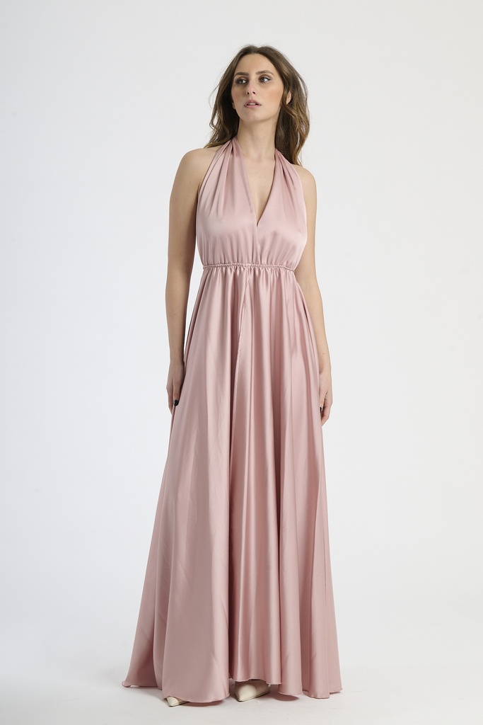 [5-21595763_4220] Occasion Dress — Multicolour (5338) (Dusty Pink)
