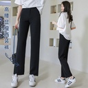 Wearing Wide-leg Pants Women's Spring and Autumn High Waist Dosing Slimming Straight Pants Summer Casual Suit Pants High-grade