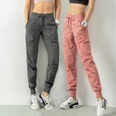 explosive sports loose running yoga fitness quick dry pocket leisure nine points ladies bundles foot trousers