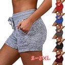 women's clothing base quick-drying yoga leisure sports waist lace-up elastic shorts women's clothing spot