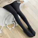 B002 fall/winter thin brushed leggings wear Joker black warm leggings 100g