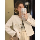 Thickened Short Chanel Style Coat Women's Autumn and Winter New French High-end Sense Frying Street Elegant All-match Top Trendy