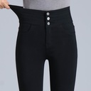 It's just expensive but good! autumn and winter magic pants women's black tight high waist pants slim outer wear one