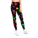 Yiwu ladies printing hot milk silk high waist yoga training nine leggings XY7024