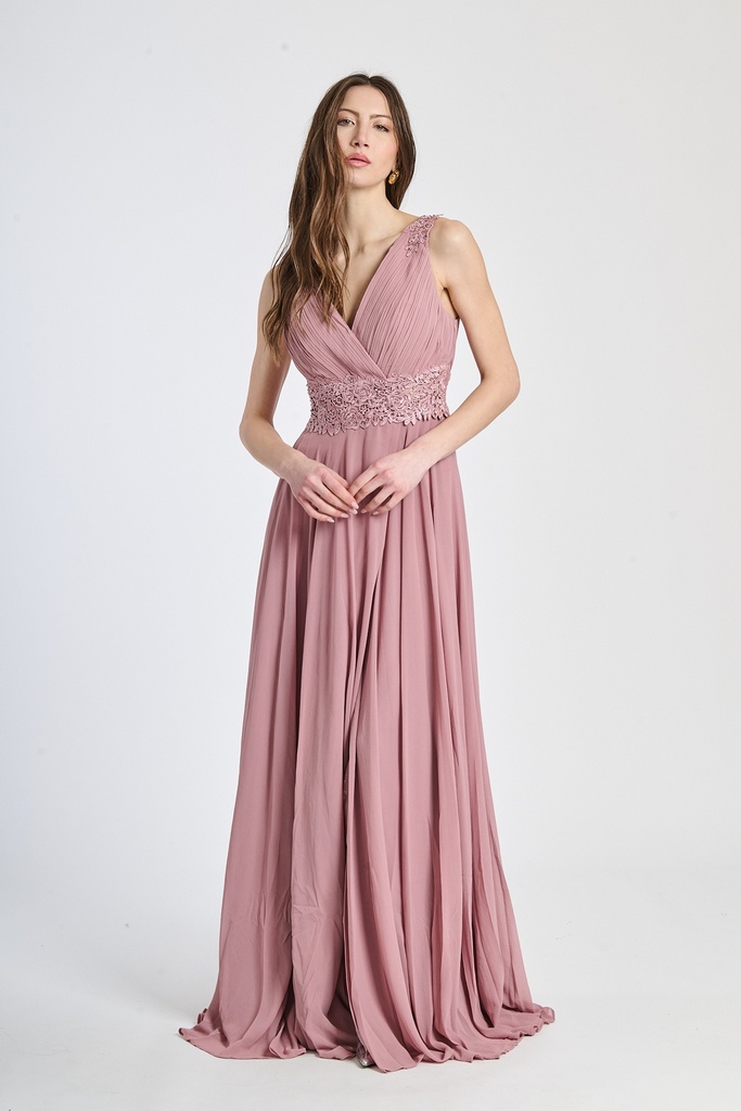 [5-21201815_4353] Occasion Dress — Multicolour (50177) (Dusty Pink)