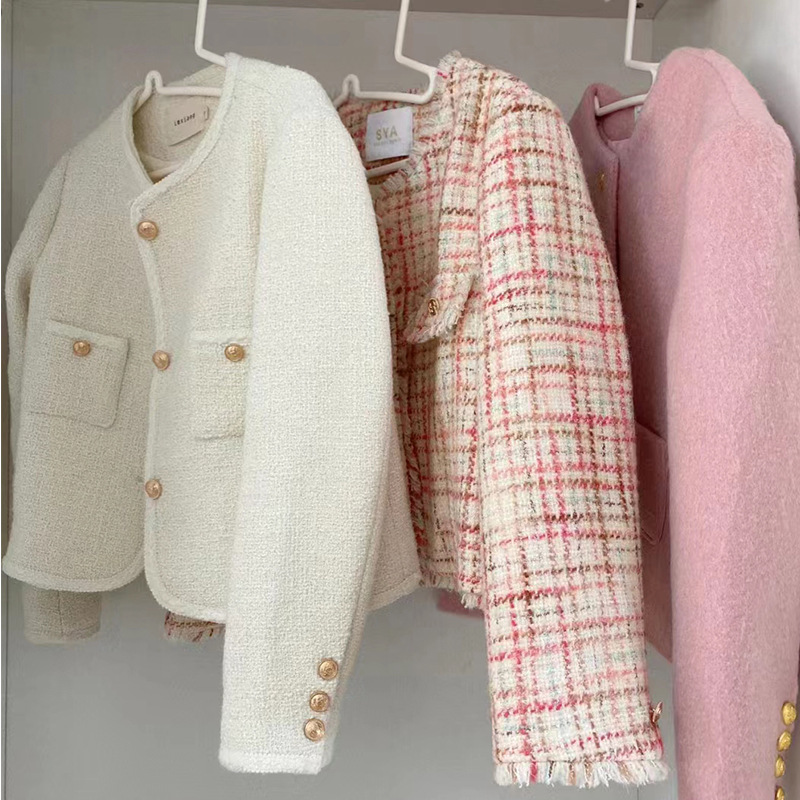 Leting autumn and winter clothing tweed short Chanel style coat ten or three lines Brand women's clothing first-hand supply