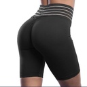 Summer 5 Row Elastic Waist Tight Riding Pants High Elastic Four-point Medium Pants Yoga Pants