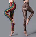 Spring and Autumn large elastic high waist leopard print outerwear leggings sports yoga slim slimming skinny pants fashion wide waist