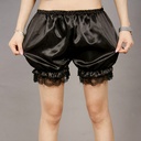 Summer imitation satin pumpkin bloomers safety pants women's lace border exposure three-point safety pants K947