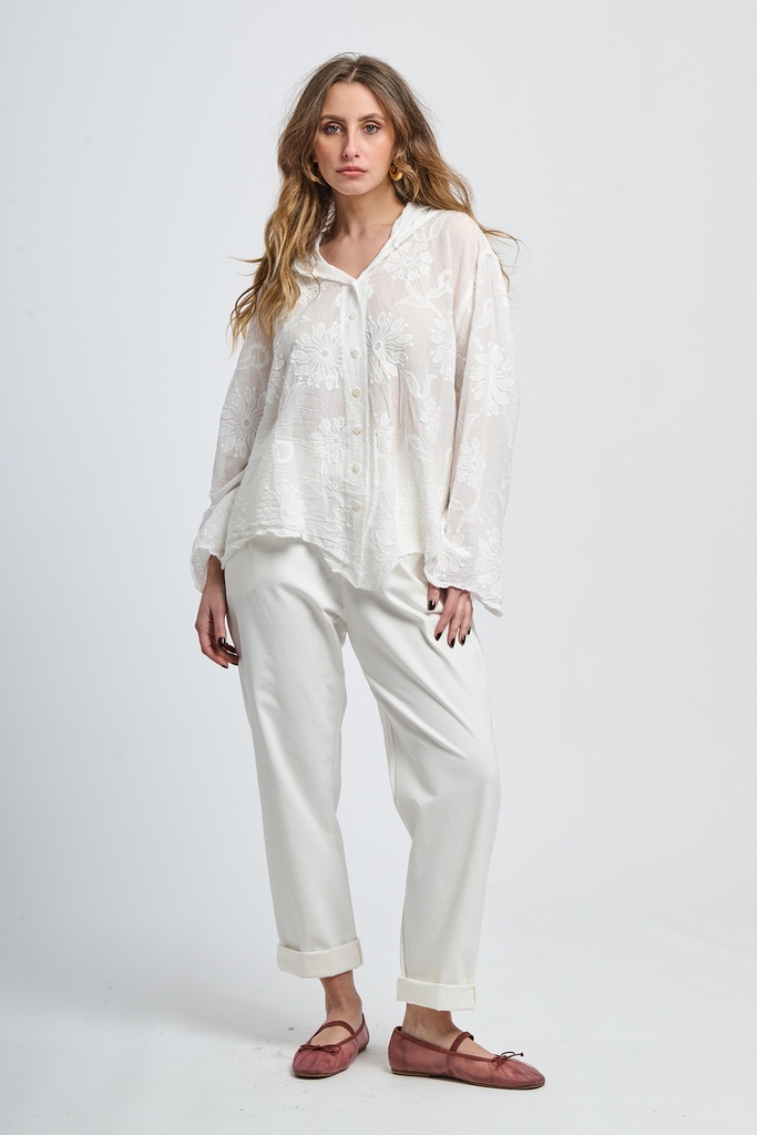 [14644102_4587] Shirt — White (KD384)
