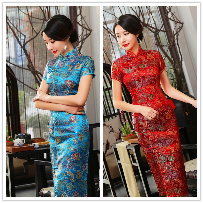 Supply Tang dress cheongsam ten buckle cheongsam J0026