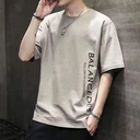 Men's Short-sleeved T-shirt Summer Fashionable Korean Loose Base Shirt Clothes T-shirt Large Size Teenagers