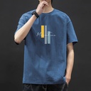 Short-sleeved T-shirt Men's Summer Men's Round Neck Loose Short-sleeved T-shirt Korean Style Student's Half-sleeved Trendy T-shirt