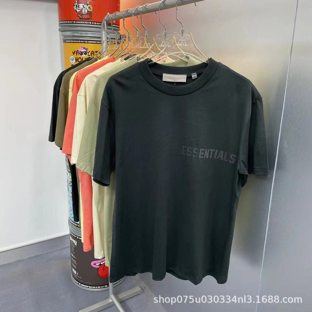 fashion brand FOG short sleeve men's double line ESSENTIALS short sleeve printed high street loose T-shirt