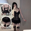 Small chest pure want to gather sexy lingerie plus size sexy uniform lace pajamas tight temptation passion midnight charm