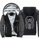 popular men's plus size coat Vikings Viking legend thickened hooded zipper sweater