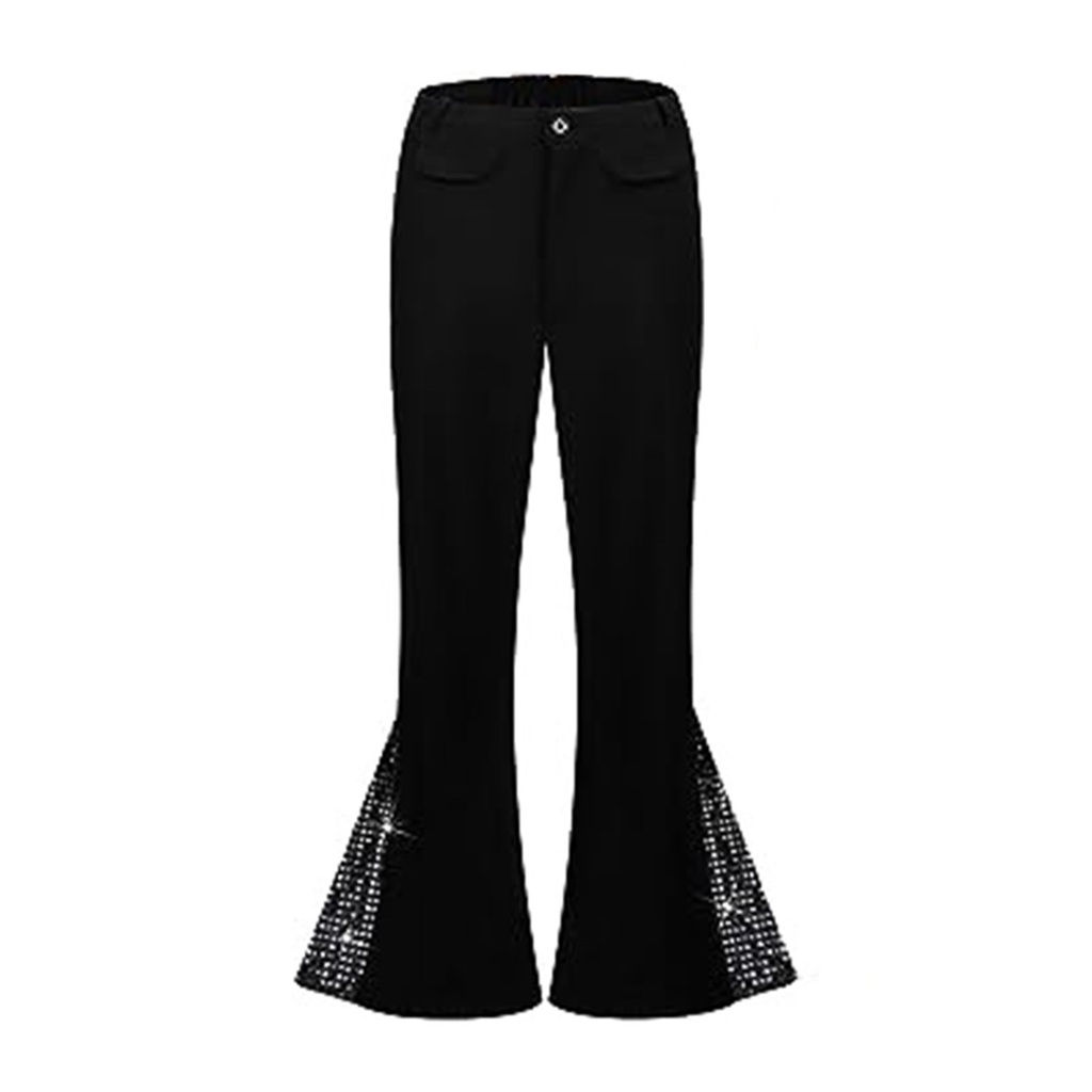 70 s Boys Classic Casual Retro Sequin Flared Pants