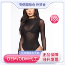 qqny sexy lingerie jumpsuit mesh one-piece delivery sexy transparent ultra-thin in stock Women