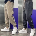 Hongxinjie Autumn and Winter Thickened Pants Men's Sweat Pants Men's Pants Student's Sports Casual Pants Fashion Brand Crane Pants