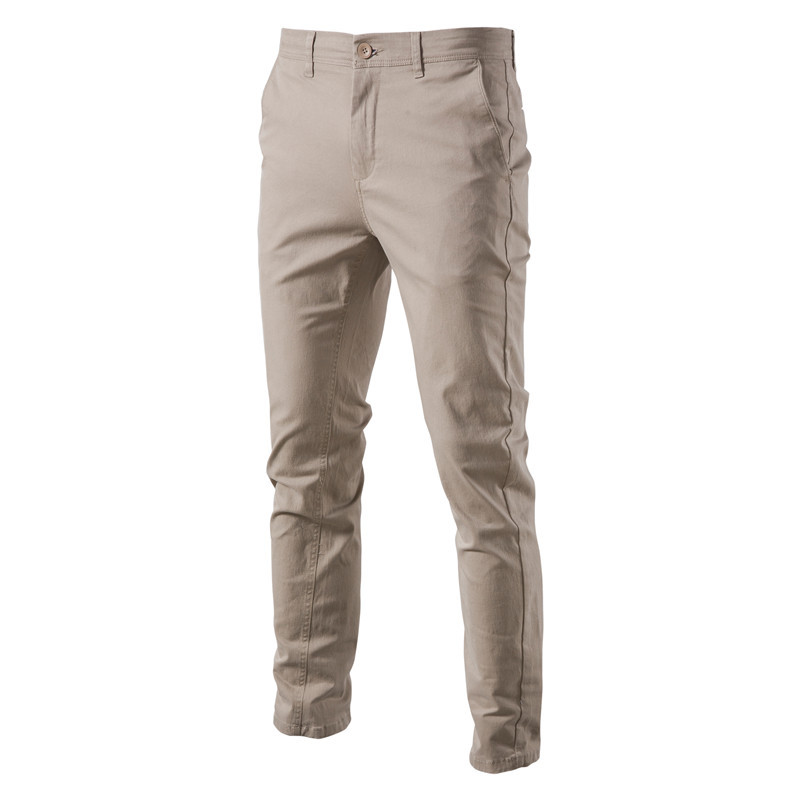 Autumn men's casual pants breathable Men's clothing Japanese youth business versatile thickened cotton trousers