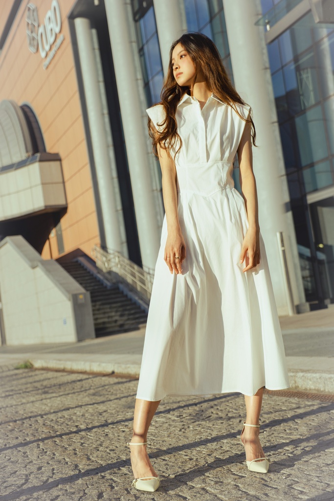 [5-21956979_5239] Occasion Dress — White