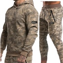 Season Muscle Men's Sports Training Set Fitness Outdoor Sports Running Training Camouflage Two-piece Set