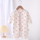 Baby Jumpsuit spring and autumn cotton long-sleeved born baby romper male and female baby outing romper furniture clothes holding clothes