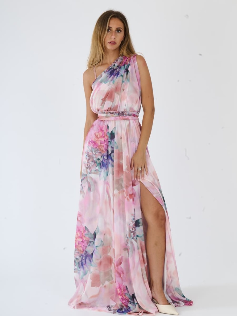 [5-21444989_5479] Occasion Dress — Multicolour (80600) (Dusty Pink)