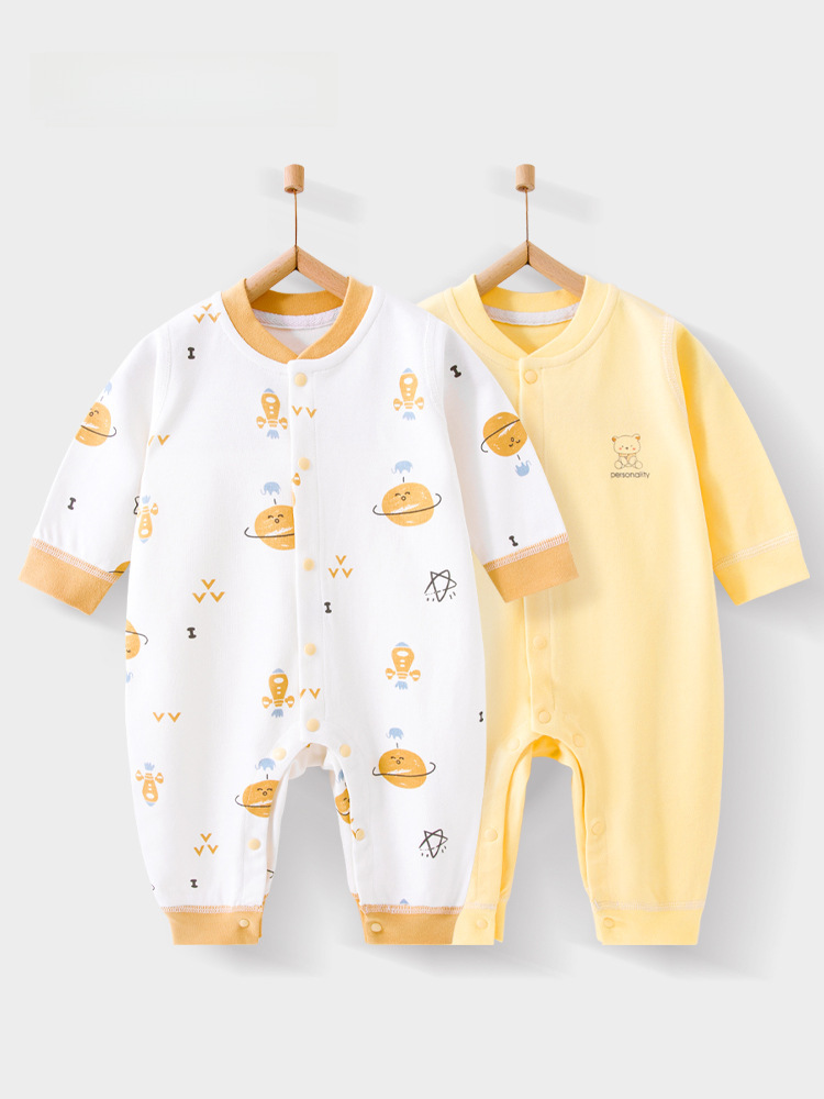 born Class A Children's Baby Spring and Autumn Anyang Baby's Clothing Summer Baby Clothes Pure Cotton Class A Base jumpsuit