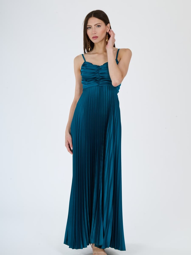 [5-21334413_5493] Occasion Dress — Multicolour (200471) (Teal)