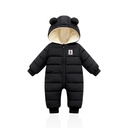 autumn and winter children's cotton-padded clothes baby boys and girls hooded down cotton climbing clothes thickened jumpsuit