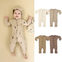 ins Style Baby Jumpsuit Spring and Autumn Baby's Pure Cotton Harper Baby's Long Sleeve Climbing Suit for Outer Wear