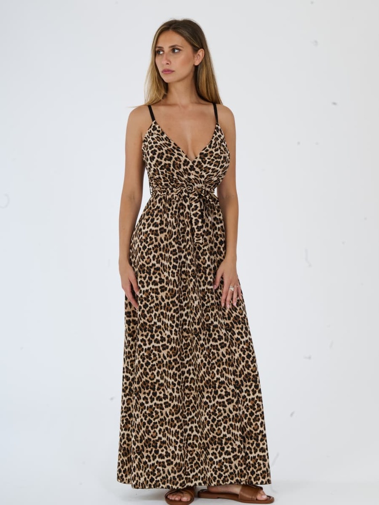 [10623186_5523] Dress — Leopard Print (31162)