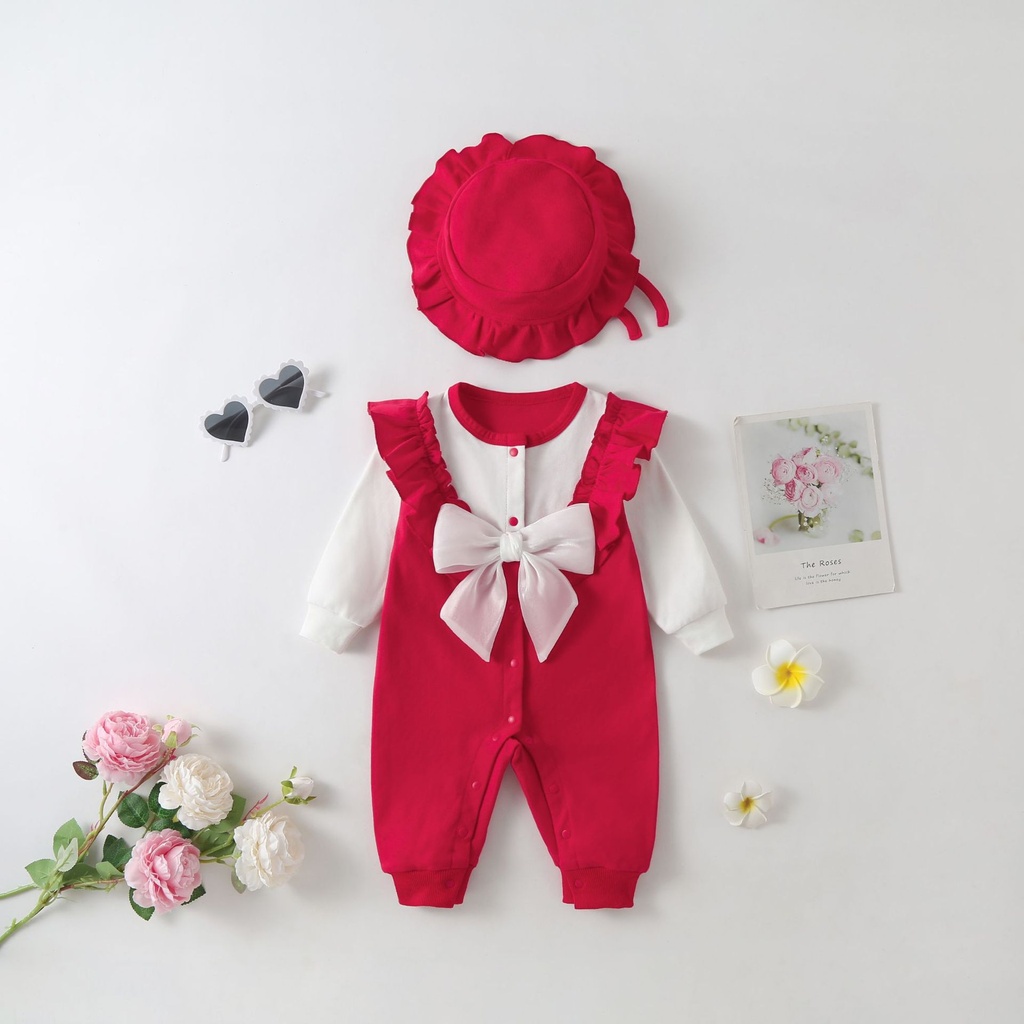 spring baby clothes sheath clothes born baby girl jumpsuit Princess full moon clothes hundred days romper romper
