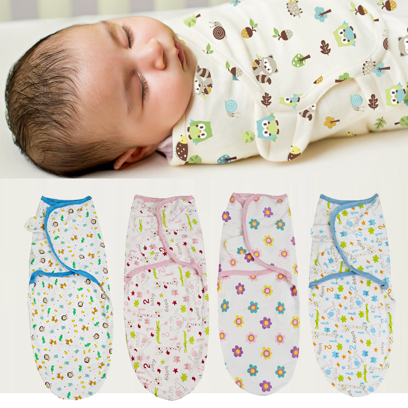 Soft Flying Spring Summer and Autumn Cotton Sweat Baby Swaddling Cloth born Blanket Sleeping Bag Baby Swaddling