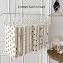 ins Baby Bath Towel Pure Cotton Yarn Super Soft Baby Wrapping Towel Cover Quilt Blanket Baby Bath Towel Children's Big Towel