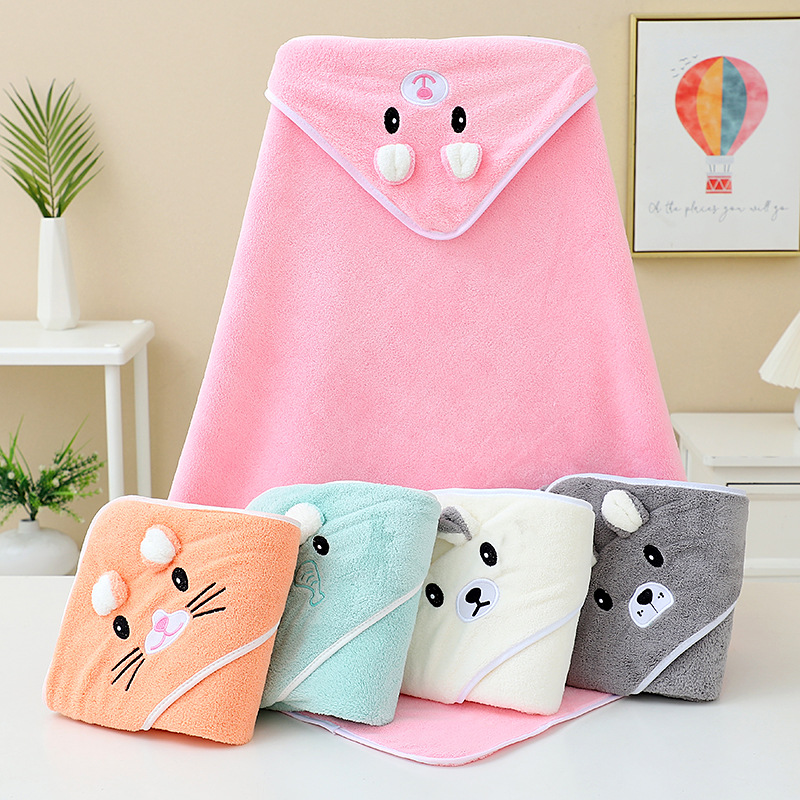 Children's hooded bath towel than cotton gauze super soft absorbent blanket baby baby towel quilt hugging quilt manufacturers