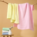 Infant Cotton Bath Towel Six-layer Plain Gauze Bubble Bath Towel Baby Swaddle Towel born Cushion Towel Quilt