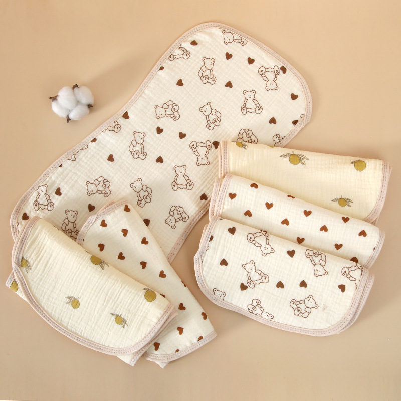 born baby burp towel spitting milk pad shoulder towel born baby gauze spitting milk pad towel burp towel feeding pad